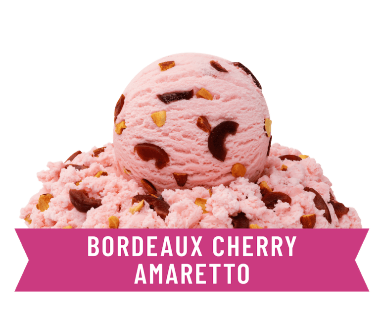 Braum’s Bordeaux Cherry Amaretto Ice Cream – rich cherry flavor with amaretto blend